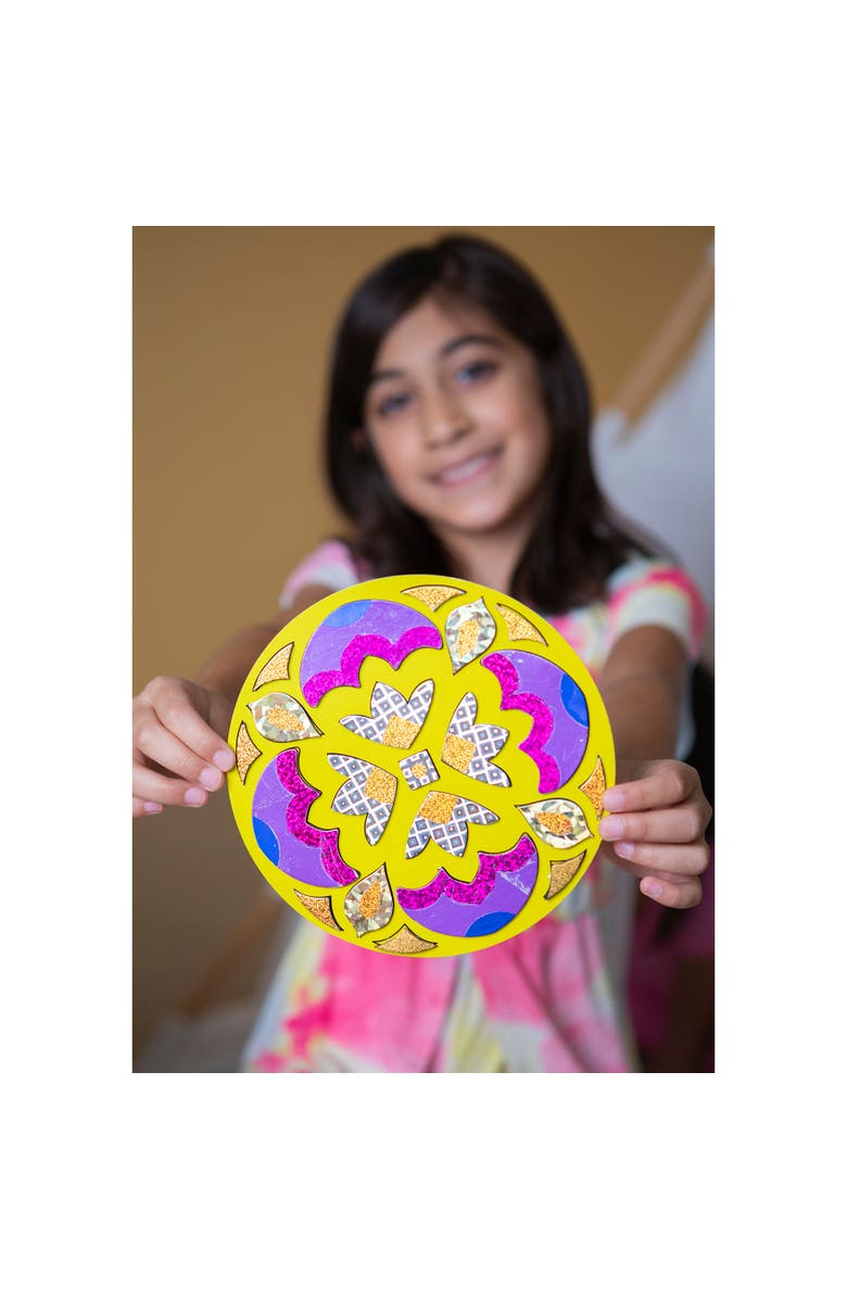KULTURE KHAZANA Foil Craft Kit Rangoli Mandala, Ages 4+, Alternate, color, Multicolored