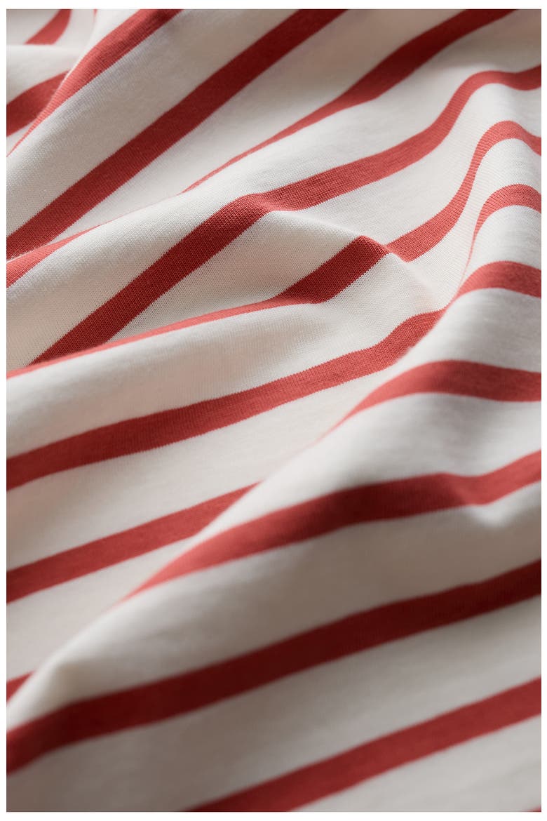 Sailor Stripe Organic Cotton T-Shirt, Alternate, color, BRETON CARNELIAN