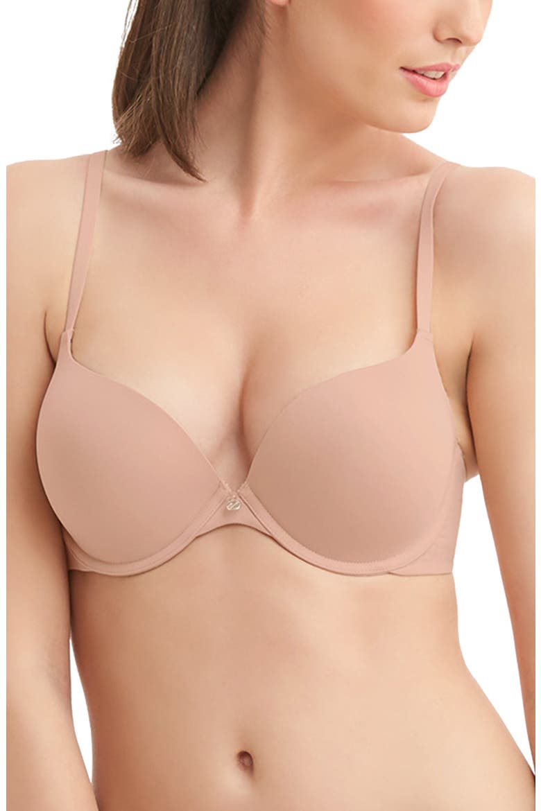 Allure Light Push-Up Bra, Main, color, SAND