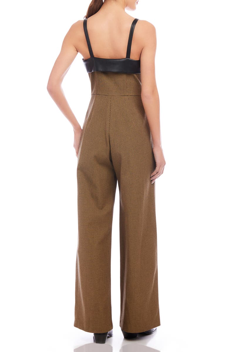 FIFTEEN TWENTY Paloma Micro Houndstooth Jumpsuit, Alternate, color, 