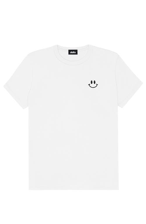 Dalix Smile Face Tee In White