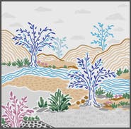 Jessie Zhao New York Double Sided Wool Silk Scarf In After Sunset