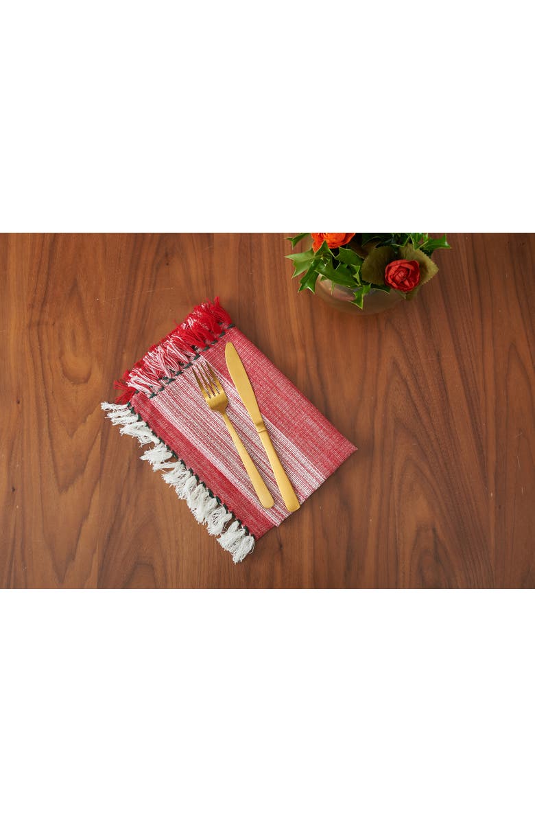 carol & frank Kerbey Ruby Napkins Set of 4, Alternate, color, Red