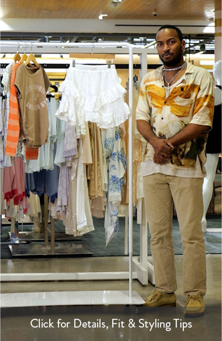 Kids' Ruffle Cotton Broderie Anglaise Skirt, sales video thumbnail