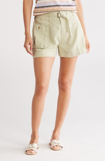 Atm Anthony Thomas Melillo Belted Linen Shorts