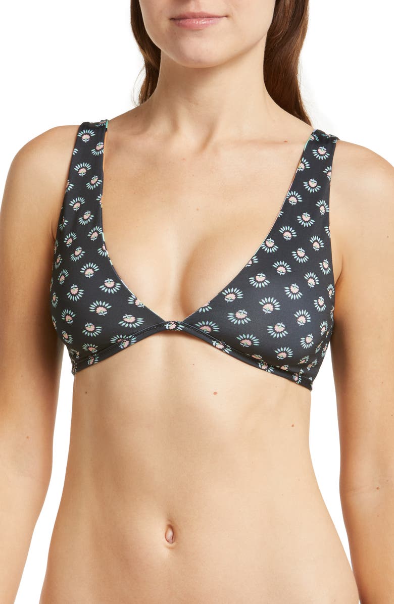 Billabong Don't Trip Ava Reversible Bikini Top, Alternate, color, 