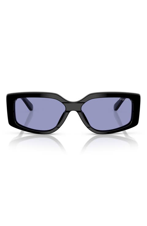 55mm Rectangular Sunglasses