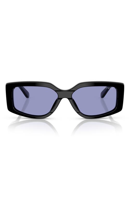 Vogue 55mm Rectangular Sunglasses In Black