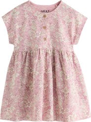 NEXT Kids' Floral Button Dress