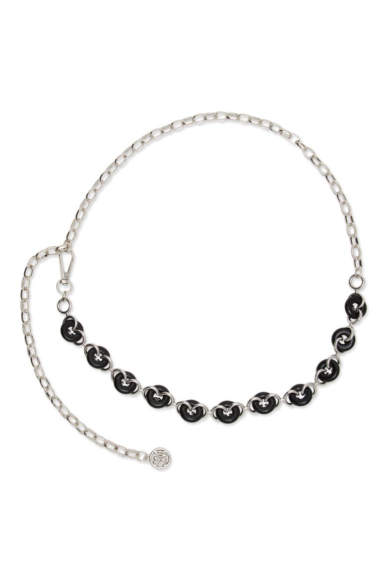 Resin Chain Belt, Main, color, BLACK