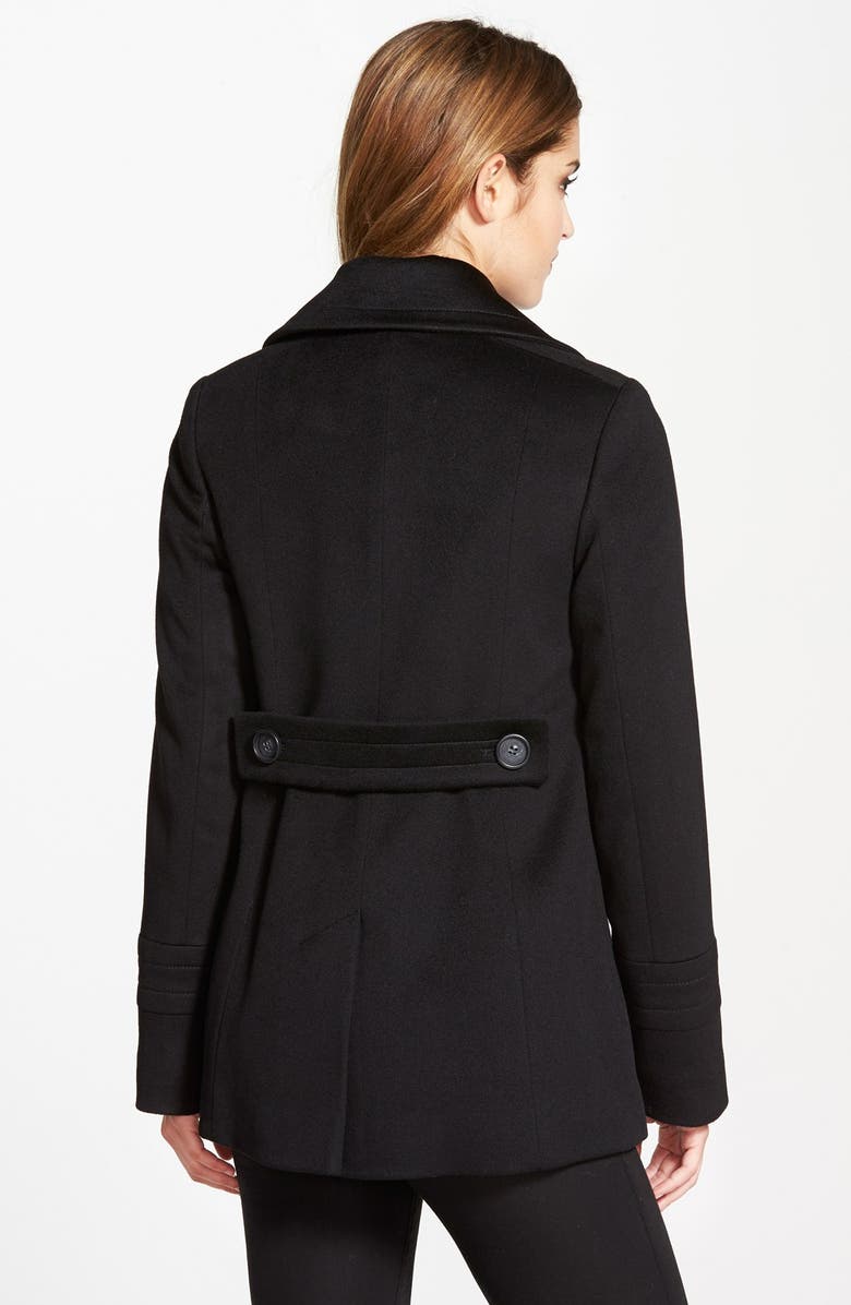 Fleurette Wool Peacoat, Alternate, color,