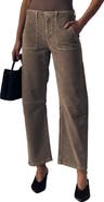 LE JEAN Utility Barrel Leg Corduroy Pants