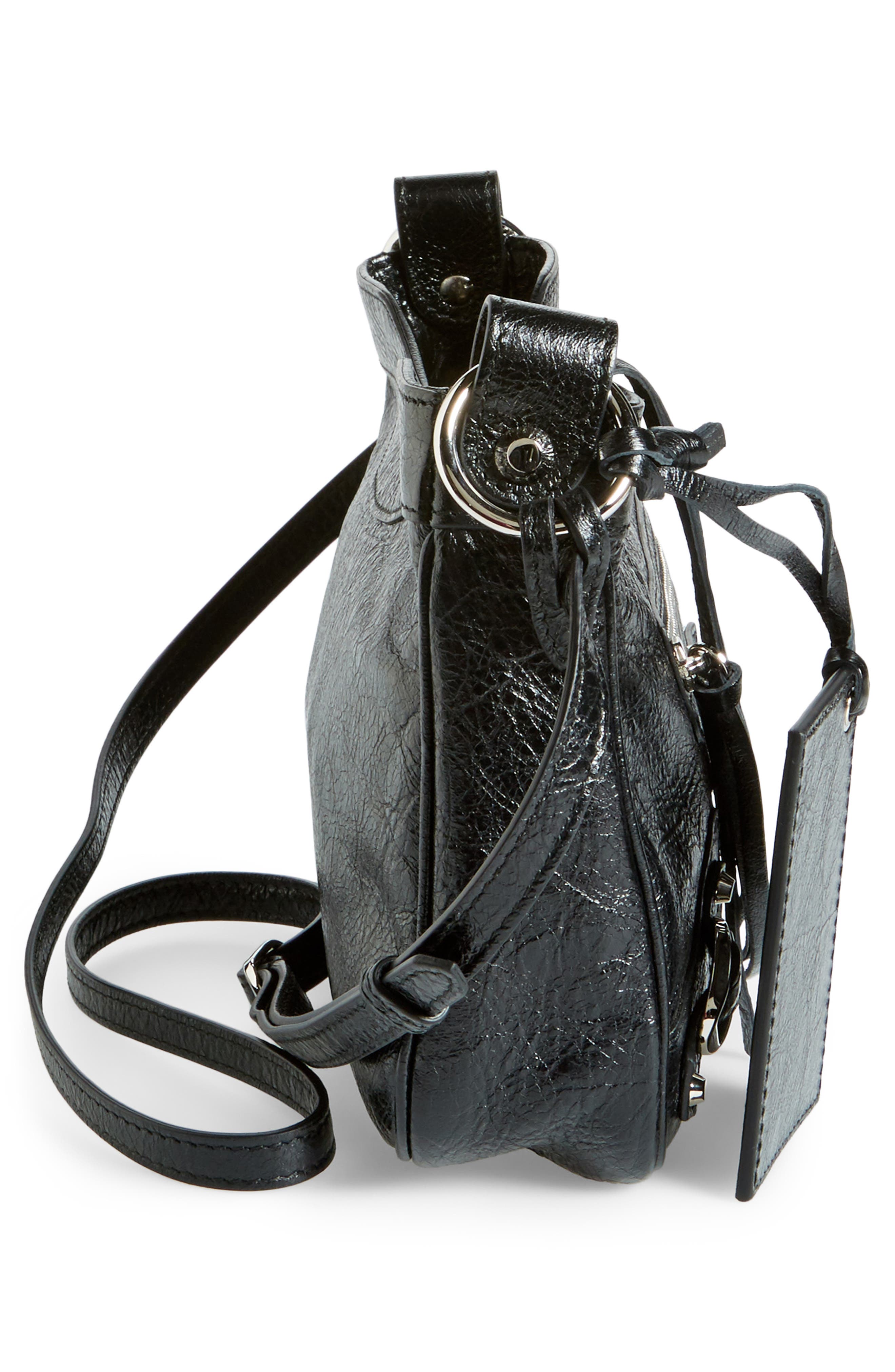 Balenciaga Hip Leather Crossbody Bag, Alternate, color, 