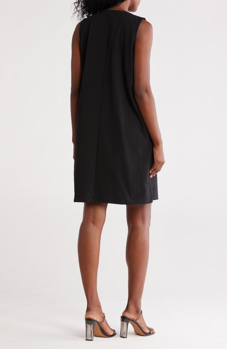 Eileen Fisher V-Neck Sleeveless Shift Dress, Alternate, color, 