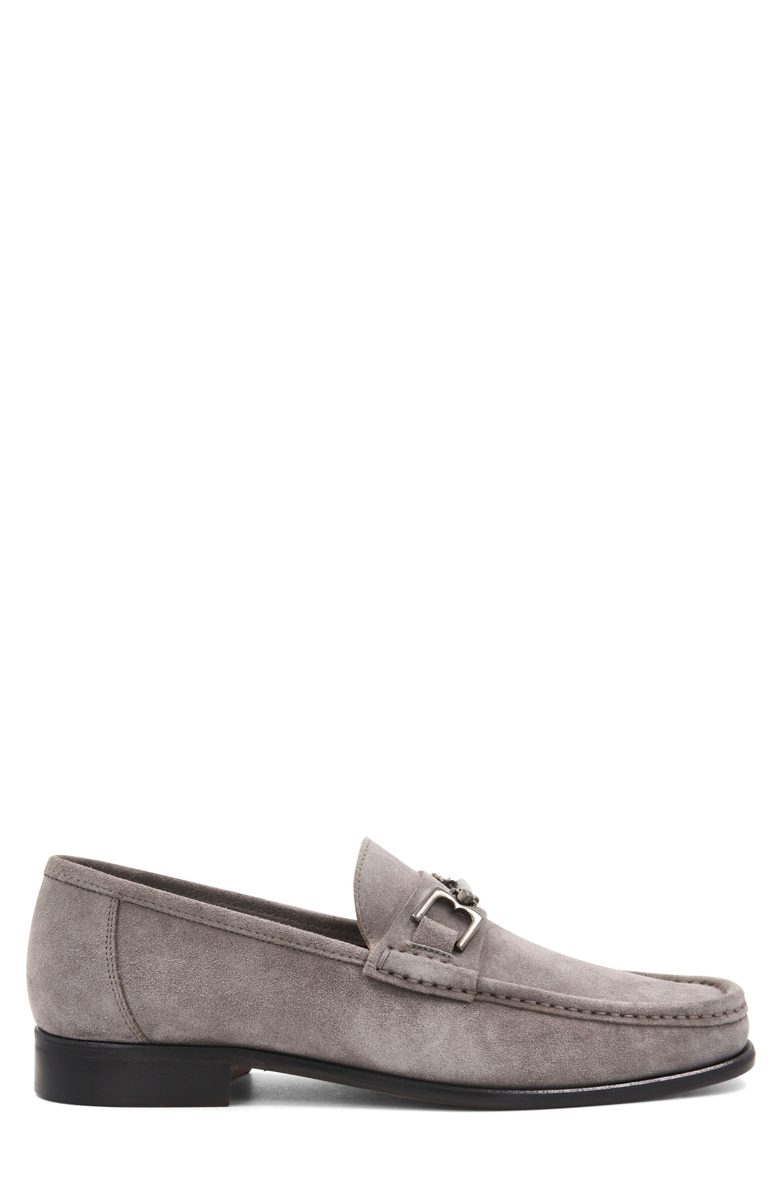 Bruno Magli Trieste Bit Loafer, Alternate, color, Light Grey Suede