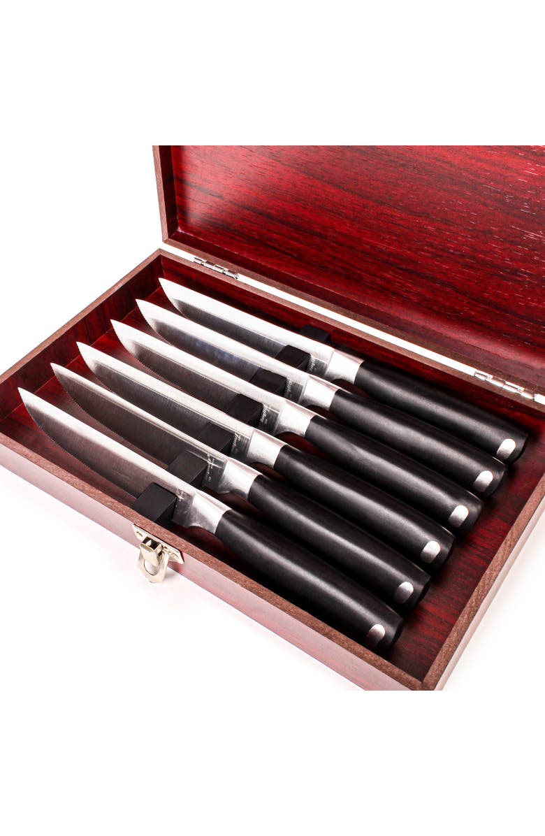 BergHOFF 7-Piece Stainless Steel Steak Knife Set, Alternate, color, Silver