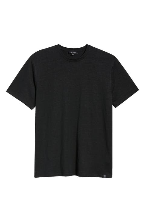 Bryce Crewneck Stretch Linen T-Shirt