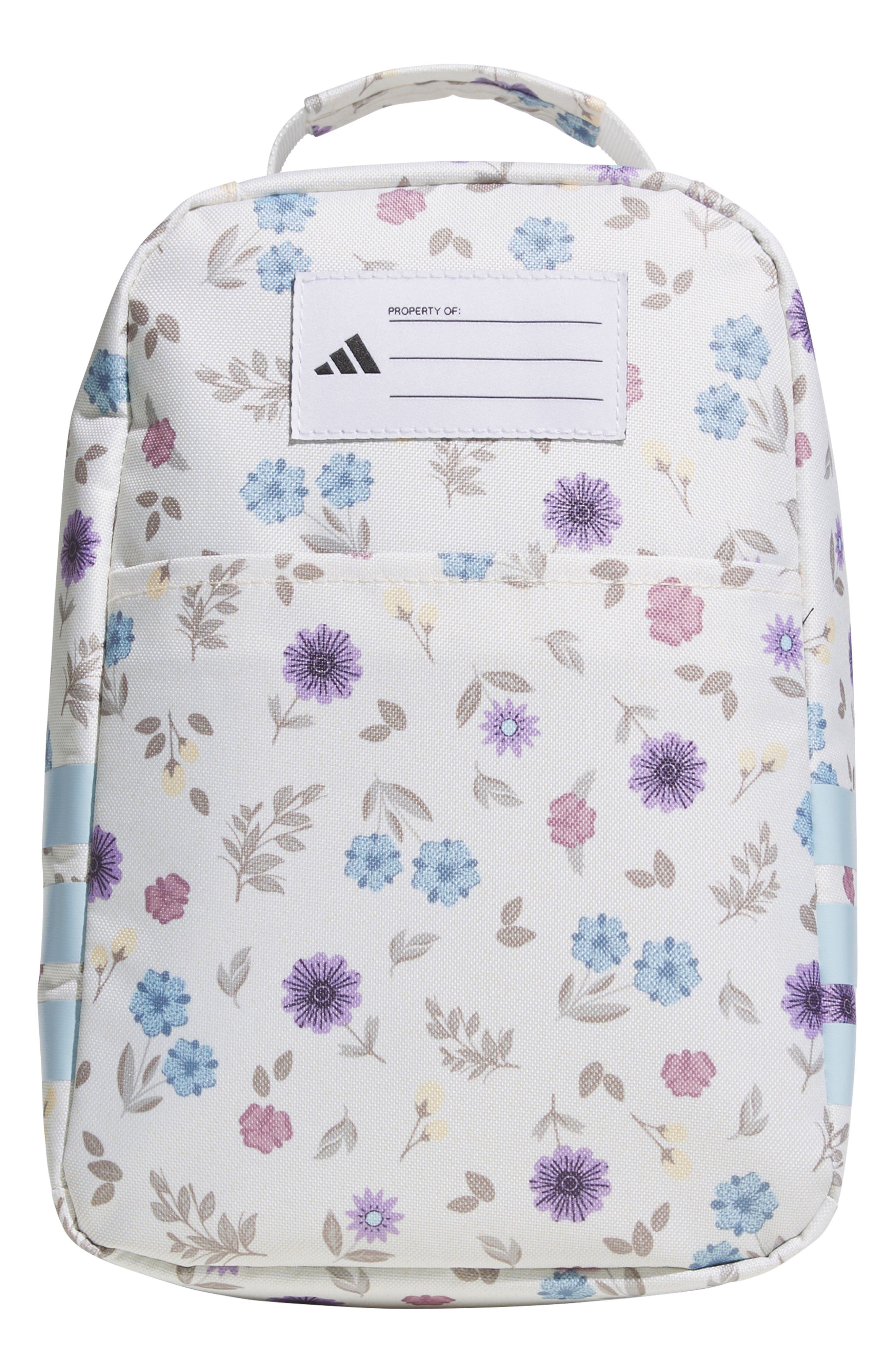 adidas Kids' Santiago Lunch Bag, Alternate, color, In Bloom Floral Warm Vanilla