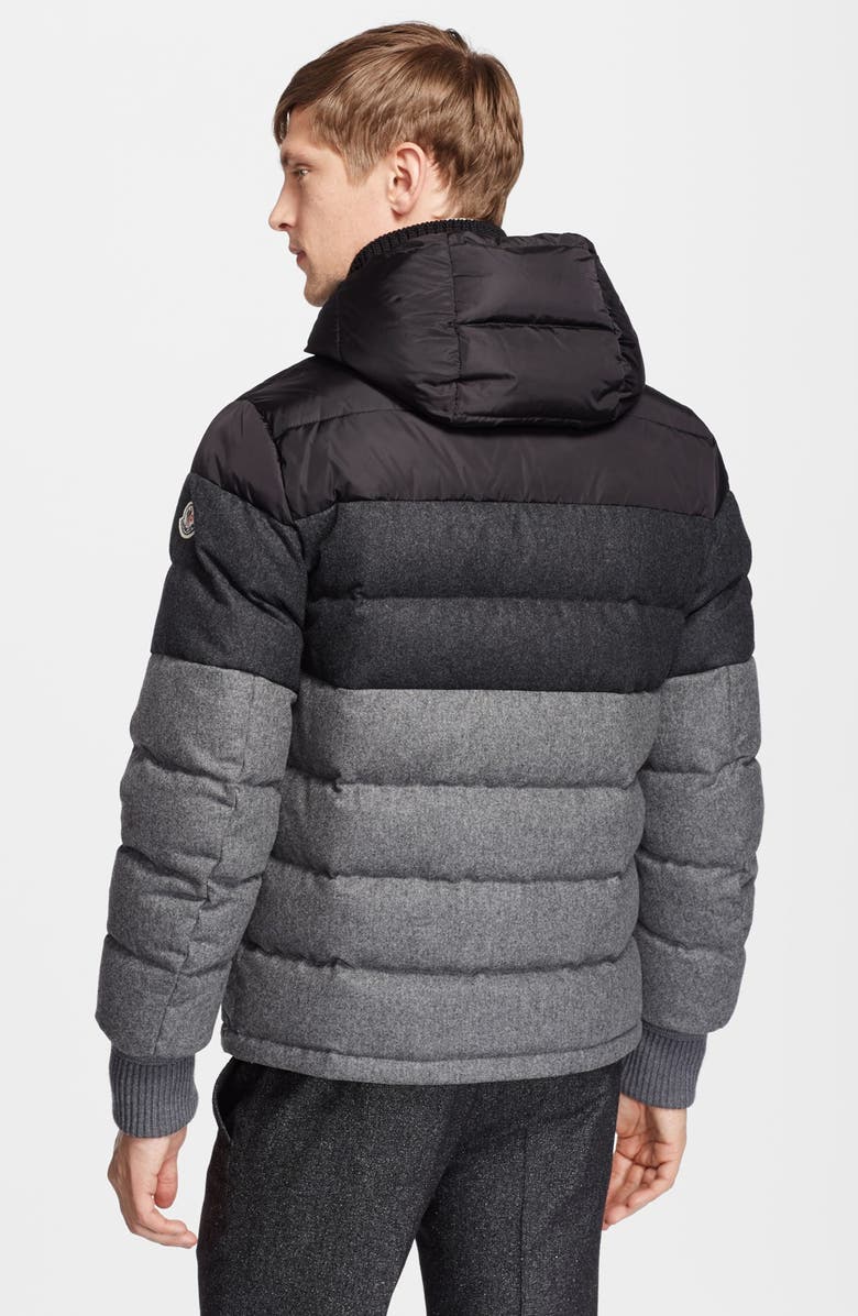 Moncler 'Harvey' Colorblock Down Hooded Jacket, Alternate, color, 