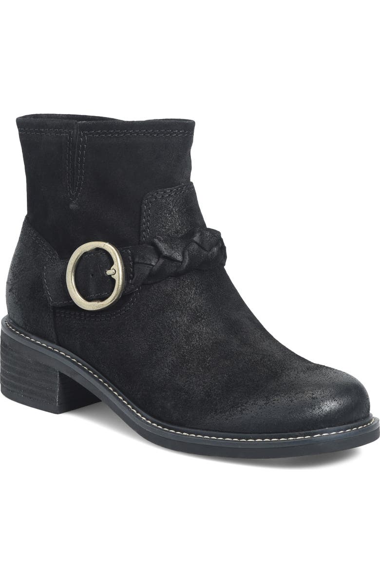 Söfft Miley Bootie, Main, color, Black Suede