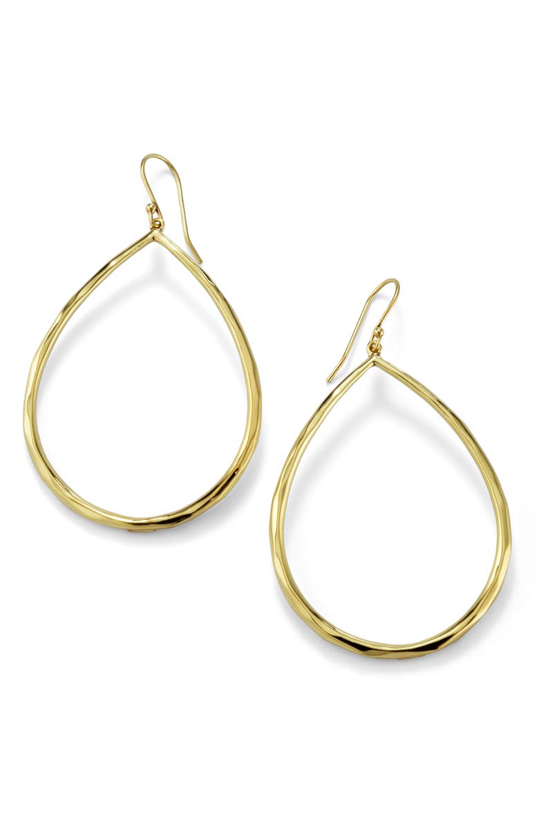 Ippolita 'Glamazon' Large Teardrop 18k Gold Earrings, Main, color, 