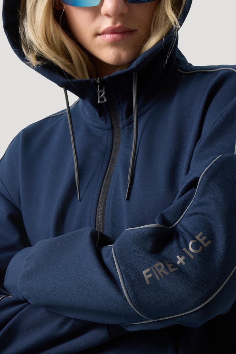 Enia Jersey Jacket, Alternate, color, Navy blue