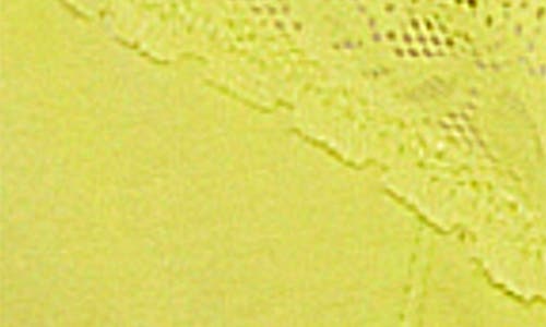 Savage X Fenty Stretch Cotton Essentials Lace Trim Unlined Bra In Yellow