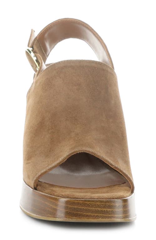 Bos. & Co. Farin Slingback Platform Sandal In Earth
