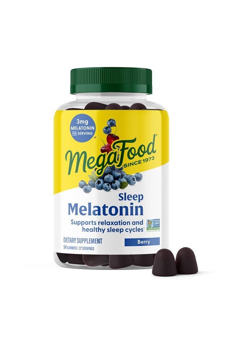 Sleep Melatonin Gummies, 3mg Melatonin per Serving, Non-GMO, Vegan, 54 Berry Gummies, Main, color, None