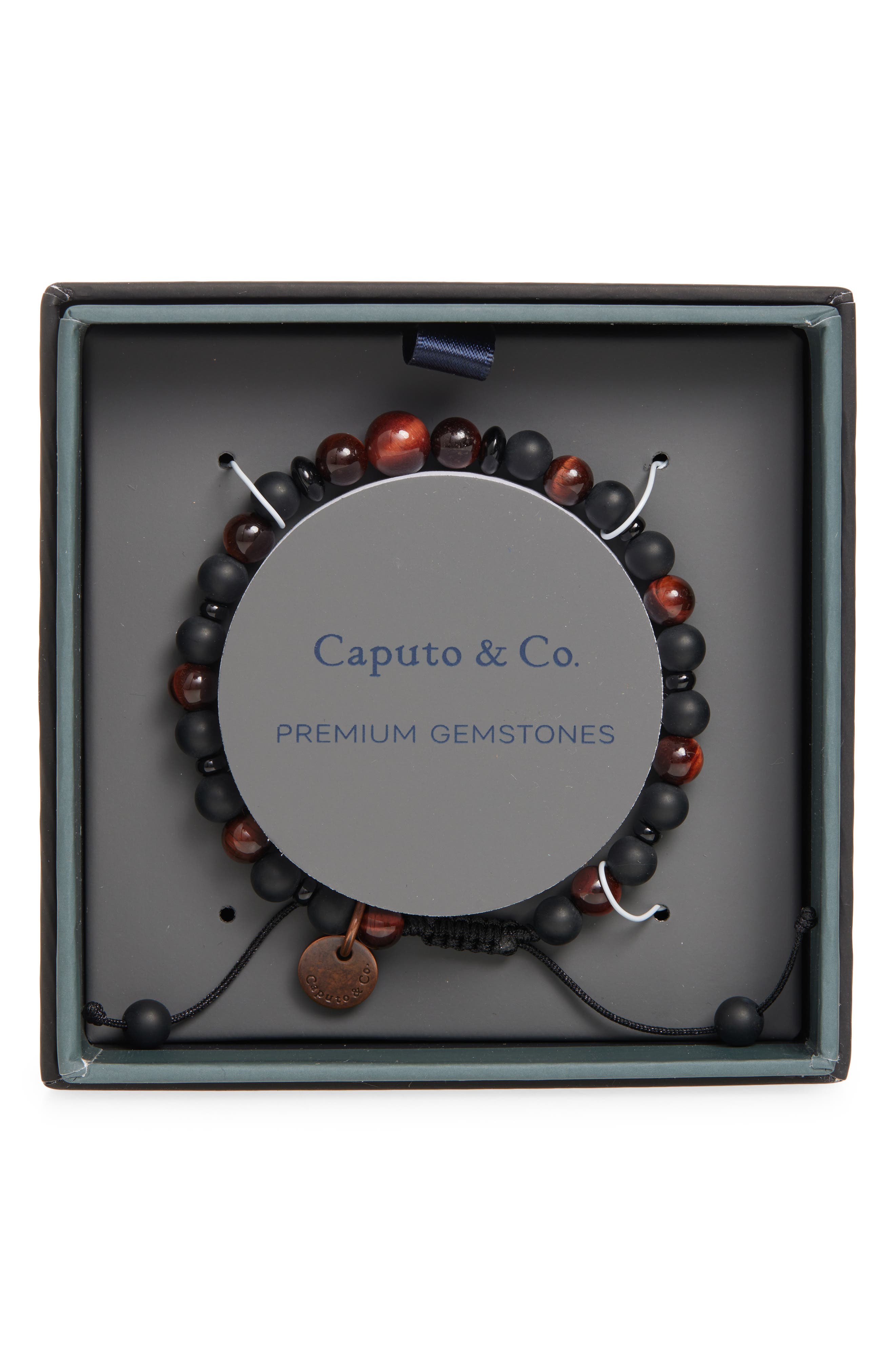 Caputo & Co. Men's Guardian Semiprecious Stone Bracelet
