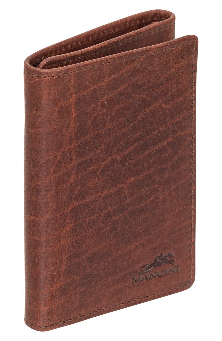 Mancini RFID Trifold Wallet, Alternate, color, Brown
