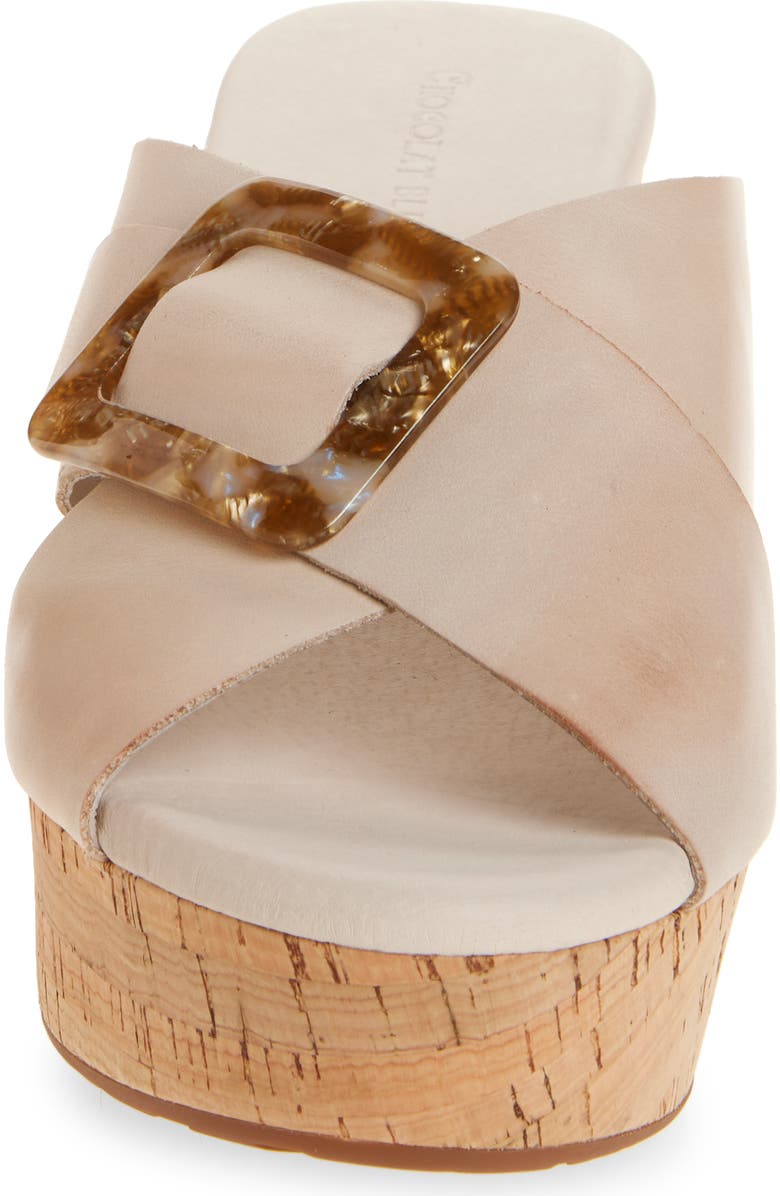 Chocolat Blu Grita Platform Sandal, Alternate, color, White Sand Leather