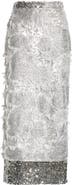 Erdem Sequin Embroidered Pencil Skirt