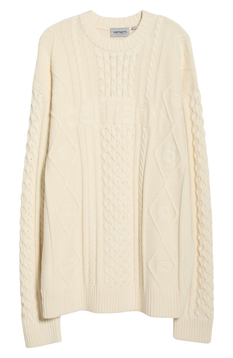 Carhartt Work In Progress Shawn Cotton Blend Sweater, Main, color, Natural