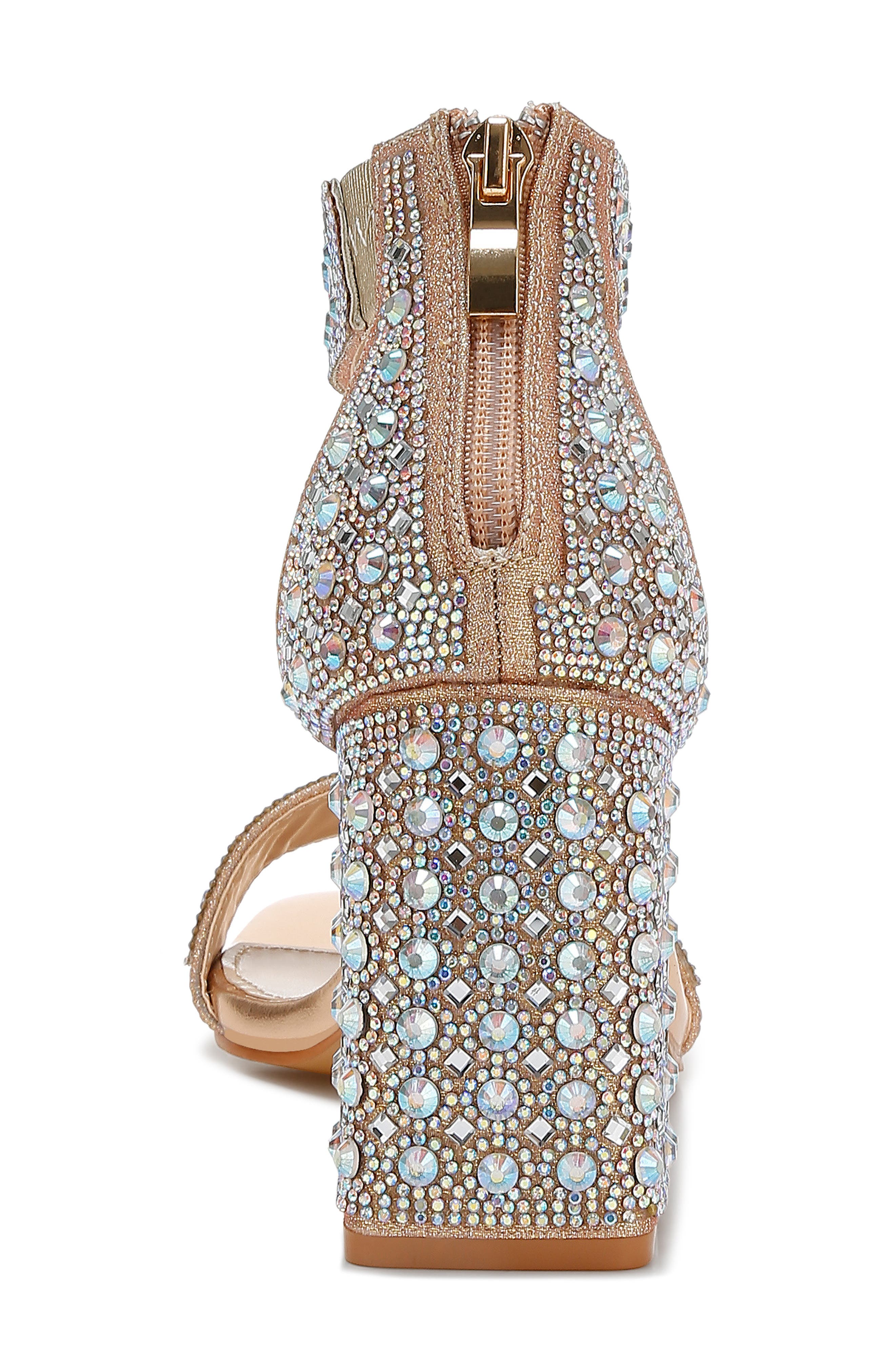 LONDON RAG Cady Embellished Sandal, Alternate, color, Rose Gold