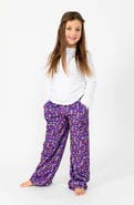 Preppy Goose Purple Plash Plush Lounge Pant