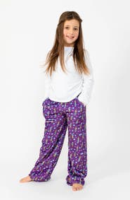 Preppy Goose Purple Plash Plush Lounge Pant