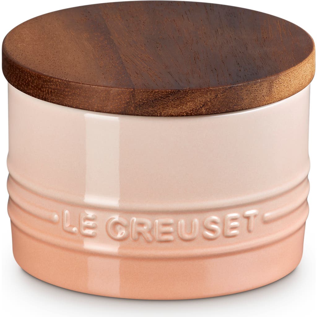 Le Creuset Signature Stoneware 7-ounce Storage Canister In Peche