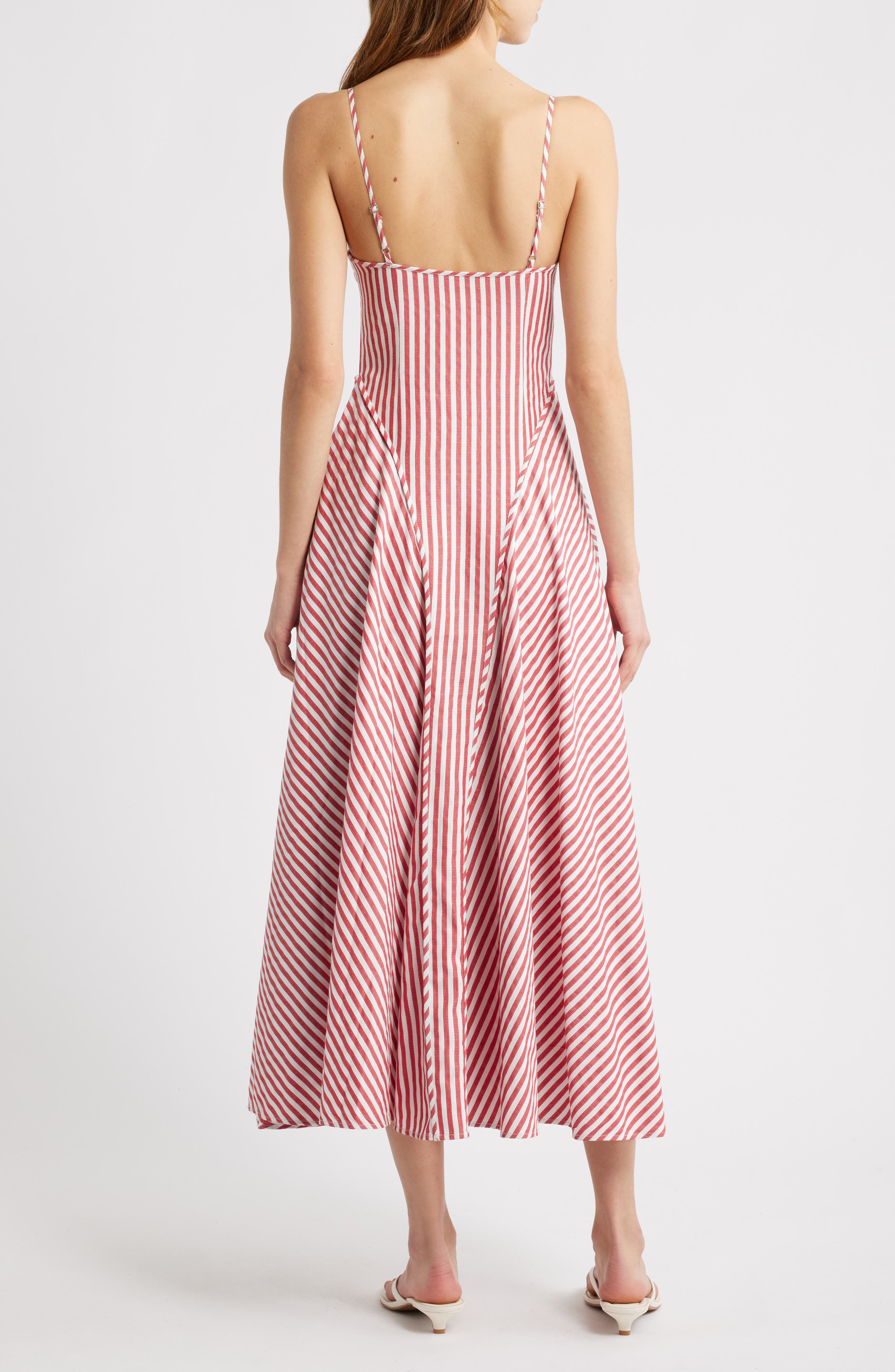 Arabella Stripe Midi Dress - image 2