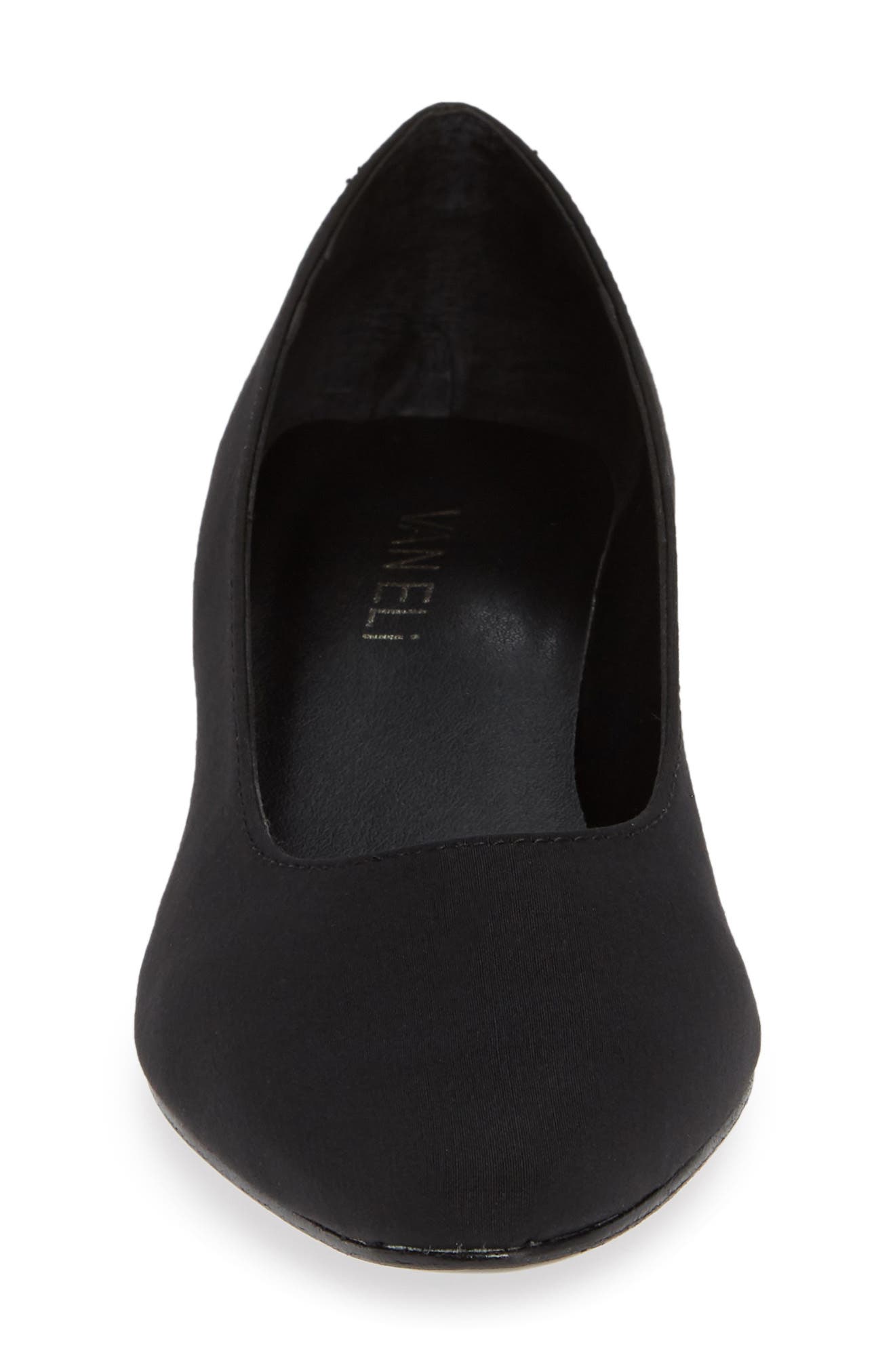 'Astyr' Almond Toe Pump, Alternate, color, BLACK FABRIC