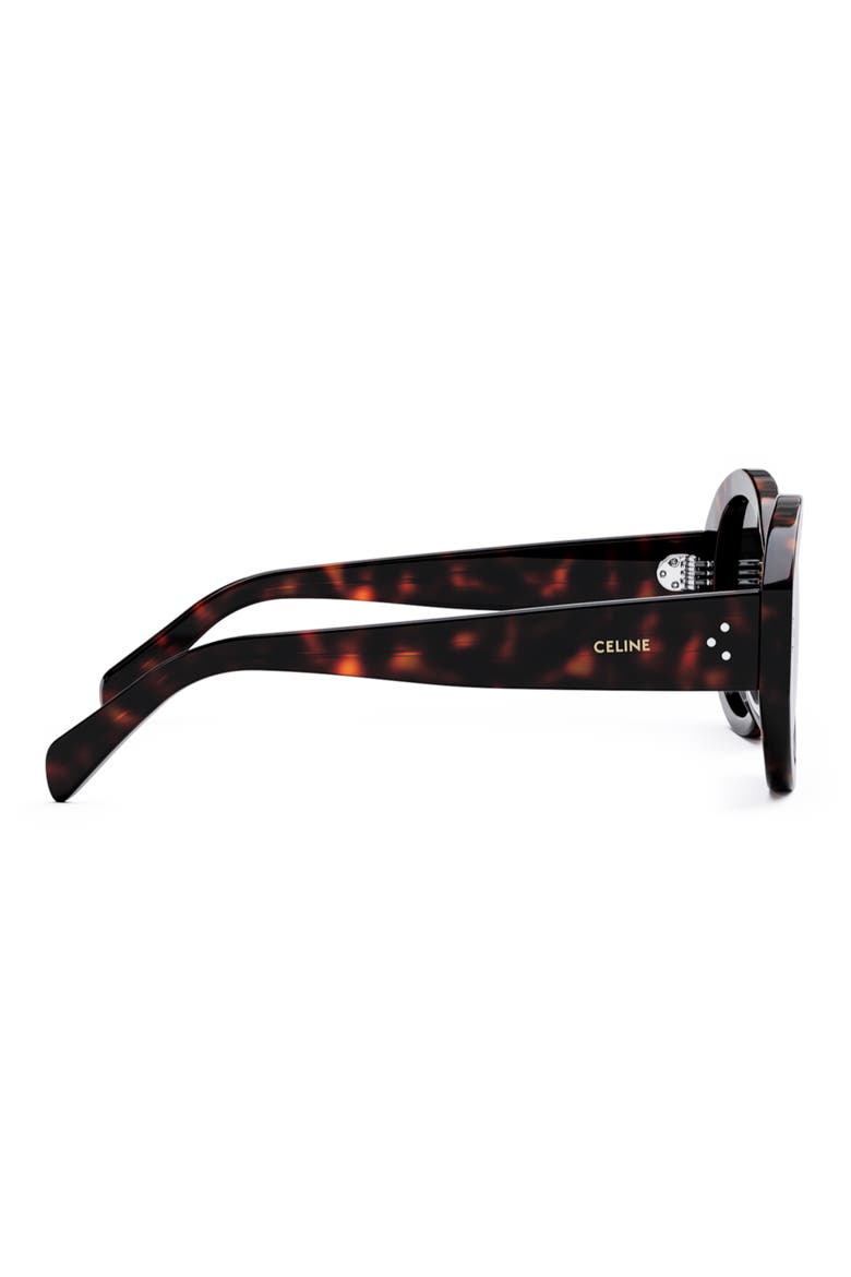 Bold 3 Dots 53mm Polarized Gradient Round Sunglasses, Alternate, color, DARK HAVANA / SMOKE