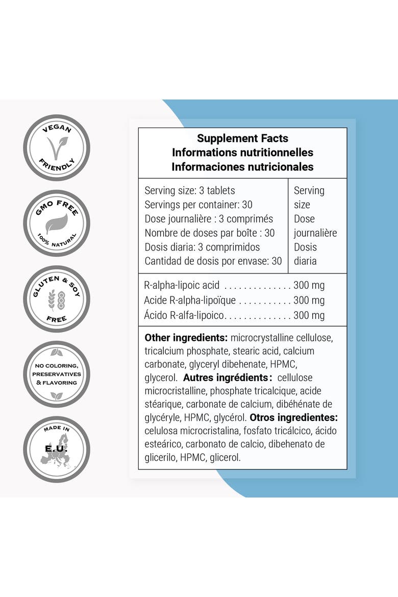 R-Lipoic Acid 300mg per Day, Alternate, color, None