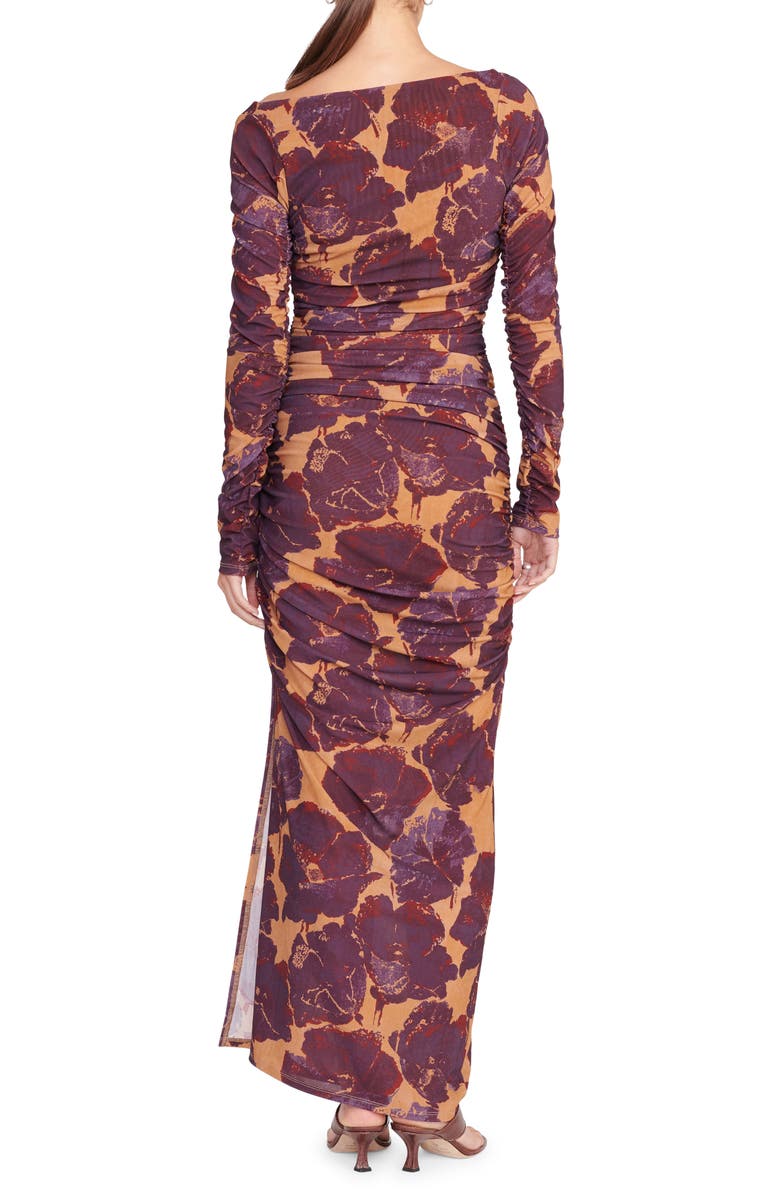 STAUD Solana Floral Print Long Sleeve Maxi Dress, Alternate, color, 