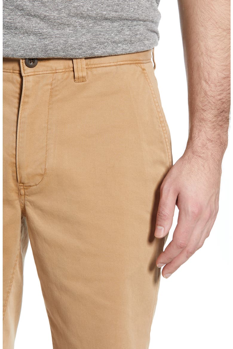 Raw Hem Chino Shorts, Alternate, color, WALNUT SHELL