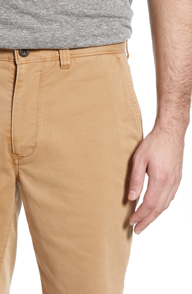 Madewell Raw Hem Chino Shorts, Alternate, color, 