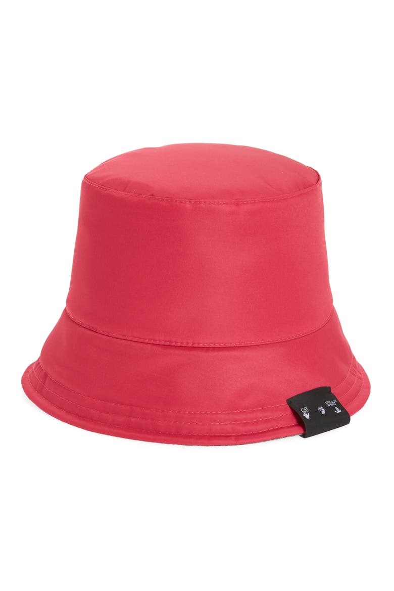 Monogram Reversible Bucket Hat, Main, color, BROWN/ FUSCHIA
