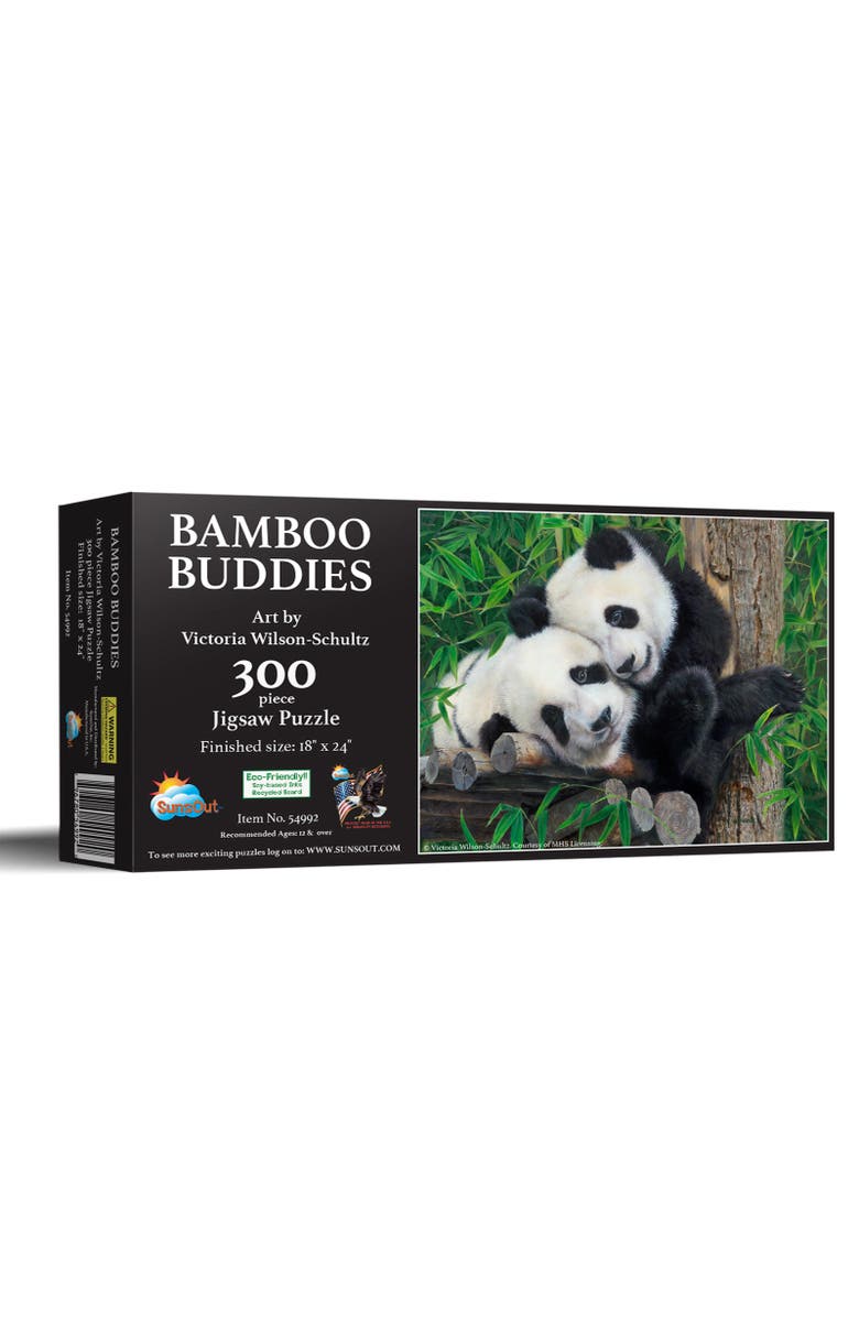 Sunsout Bam Boo Panda Buddies 300 piece Jigsaw Puzzle for Adults, Main, color, Multicolor