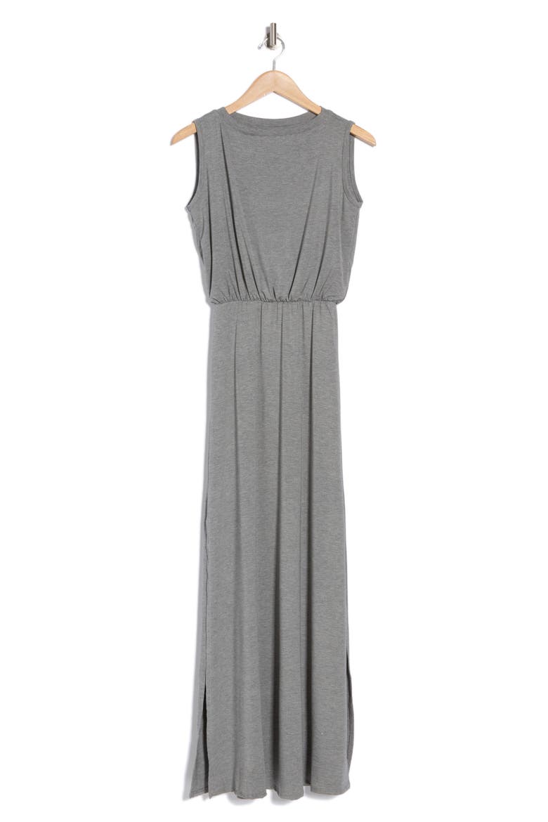 Sleeveless Maxi Dress, Alternate, color, HEATHER GREY