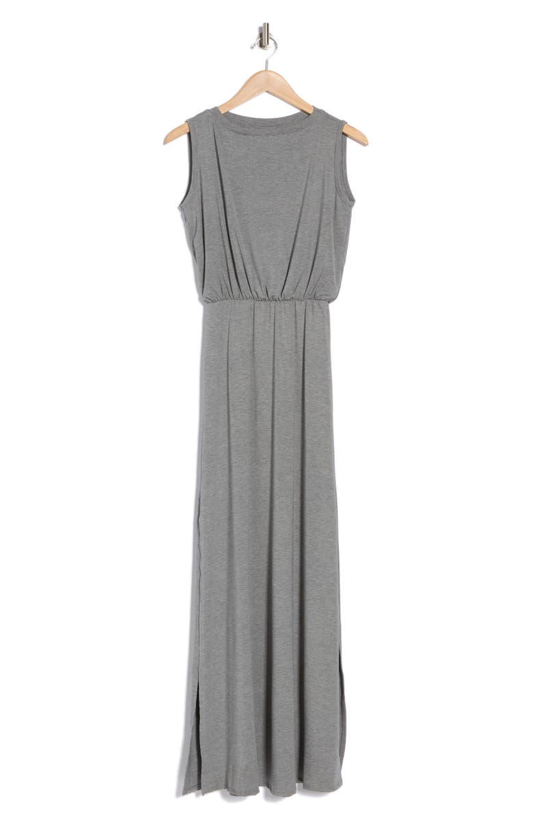 GO COUTURE Sleeveless Maxi Dress, Alternate, color, Heather Grey