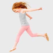 CITY THREADS Girls 100% Soft Cotton Capri Leggings